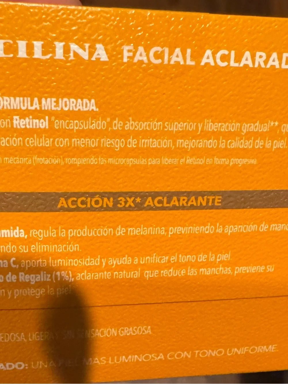 Vitacilina  Facial Aclaradora Cream - Orange